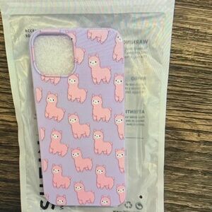 Cute Pink Llama Phone Case